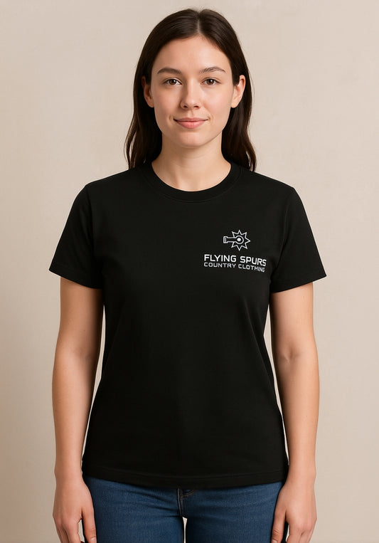 Flying spurs printed cotton T shirts