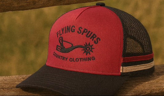 Flying spurs truckers caps